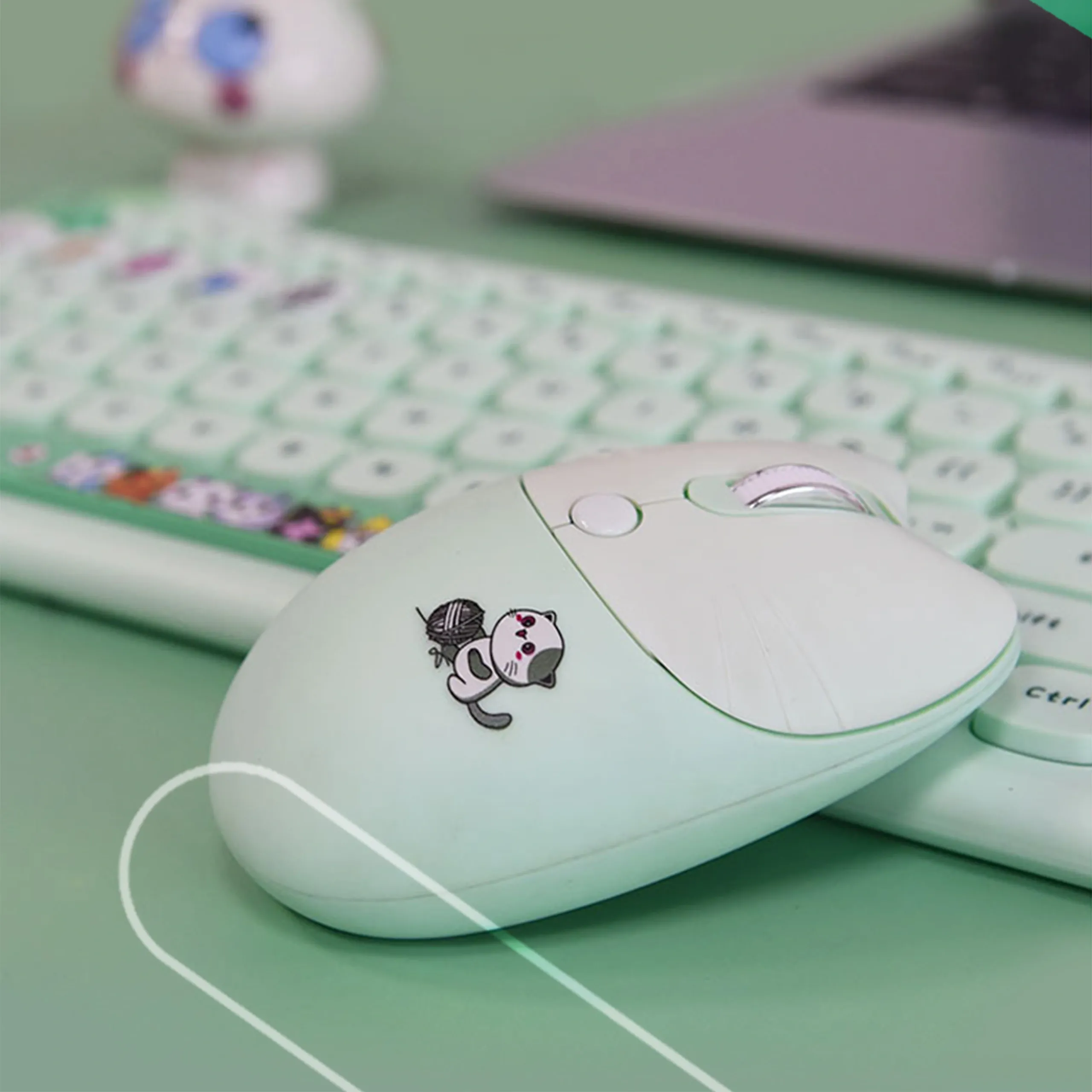 Bàn phím và chuột máy tính không dây GEEZER CAT PLUS